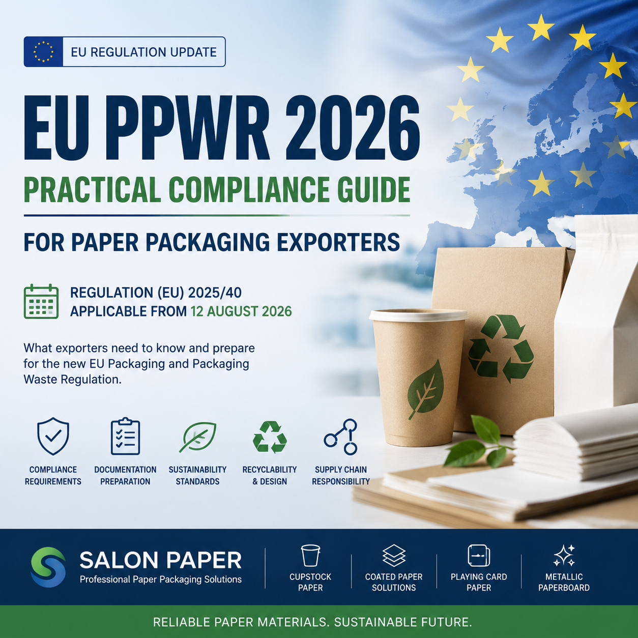PPWR 2026 EU Packaging and Packaging Waste Regulation Compliance for Paper Packaging Exporters
